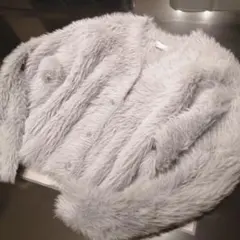 新品☆ミントグレー ゆったり カーディガン