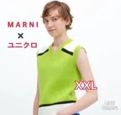 MARNI✖️ユニクロ　コラボベスト　ポップコーン ニット　2XL ウール混