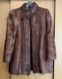 ブラウン　ファーコート