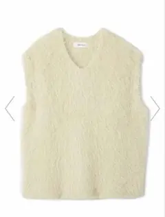MilaOwen Vネックシャギーニットベスト