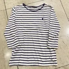 sh2488 ラルフローレン　ボーダー　ストライプ 五分袖 Tシャツ