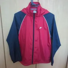 NIKE ナイロンジャケット レッド ネイビー 150