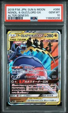 アーゴヨン&アクジキング　GX sa PSA10】 アーゴヨン&アクジキングGX SA (SR) {102/095} [SM12