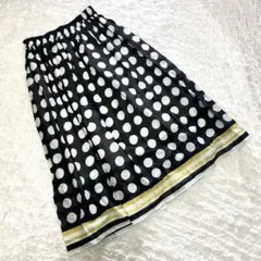美品【Petite Princess】（M-L）水玉模様 ロングフレアスカート