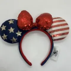 ディズニー カチューシャ アメリカ国旗 海外限定