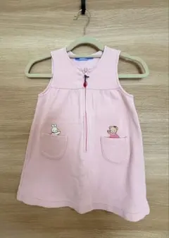 【美品】　familiar ジャンバースカート 90 ピンク