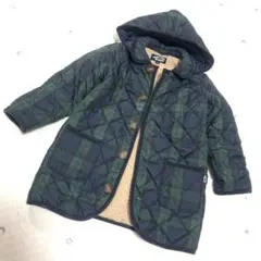 GREEN LABEL RELAXING 中綿コート115cm チェック　キッズ