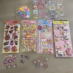 ☆こ☆セット レア 平成レトロ フレーク おはじき ウオーターシール 