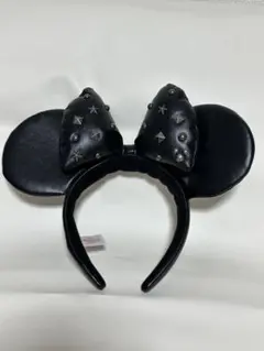 ディズニー　スタッズ　ミニー　カチューシャ　ブラック