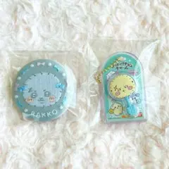 ꒰ 追跡配送 ꒱ ちいかわ ラッコ 刺繍缶バッジ ロリポップチョコチャーム
