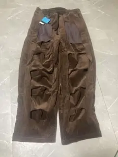 MUZE - CORDUROY 3D TROUSERS(BROWN) ミューズ