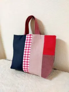 ハンドメイド*パッチトートバッグ