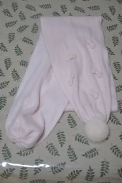 リズリサ ハートチャイム、リボン付きマフラー ピンク