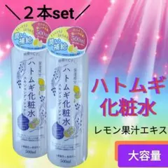 【2本】ハトムギ化粧水 500ml 大容量 ローション ビタミンC エッセンスのサムネイル