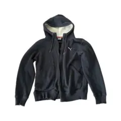 PUMA プーマ 紺 フルジップ パーカー M