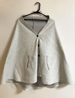 livetion あったか授乳ケープ ポンチョ マタニティ