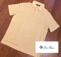 Loro Piana 麻100% リネン ポロシャツ イエロー系のサムネイル