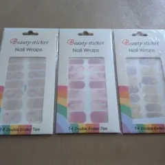 ネイルシール　Beauty sticker Nail Wraps ３セット