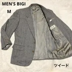 メンズビギ ツイード ヘリンボーン 総裏 2B コンサーバティブ ドジャケット