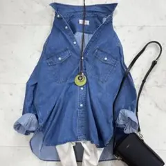 美品✨レリューム　9oz C/Rデニムワークシャツ　ゆったり　人気　2024AW