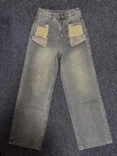 【SPINNS】ストレートデニム