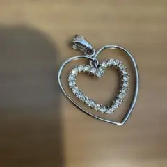 シルバー　ハート型ペンダントトップ