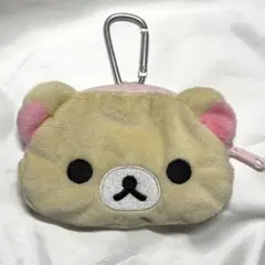 코리락쿠마 ダイカットポーチ カラビナ付き
