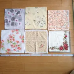 renoma PIERRE BALMAIN 他　花柄 ハンカチ 6枚セット