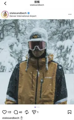 OAKLEY スノボ ウェア 黄色