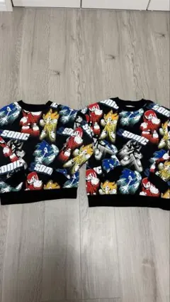 H&Mキッズ ソニック トレーナー 122 134 エイチアンドエム トップス