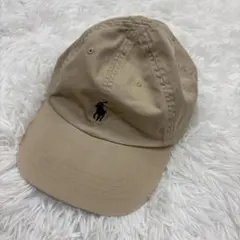 美品✨POLO RALPH LAURENベージュキャップ　ポニー刺繍のサムネイル