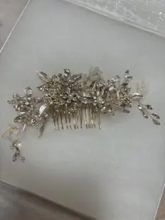 【ANNAN WEDDING(アンナンウェディング) 】ヘッドドレス　ゴールド