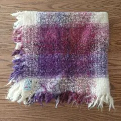 vintage アイルランド ウールブランケット