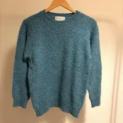 SHETLAND WOOLLEN Co. クルーネック　シャギードッグニット