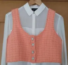 ZARA　ツイード　ビスチェ　XL