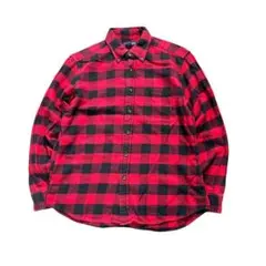 7BS2 【LANDS’ END】チェック　フランネルシャツ　古着used