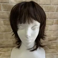 77…ウィッグ ウルフカット セミロングフルウィッグ コスプレ 小道具 …