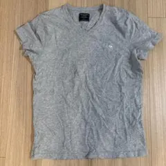 Abercrombie & Fitch グレー Vネック Tシャツ S