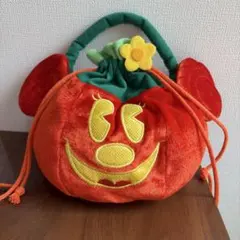 ディズニー　ハロウィン パンプキン ミニー巾着 バッグ