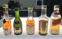 ミニボトル ウイスキー コニャック 5本セットのサムネイル