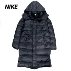 ナイキ フェザーダウン 2way フード付き ベンチコート M チャコールグレー