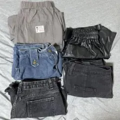 SHEINデニムスカート、半ズボンセット