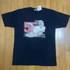 新品タグ付★松井秀喜 55 Tシャツ Fサイズ　ネイビー×プリント　ジャイアンツ 新品タグ付☆松井秀喜 55 Tシャツ Fサイズ ネイビー×プリント