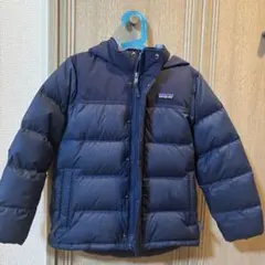 patagonia フード付きダウンコート ネイビー