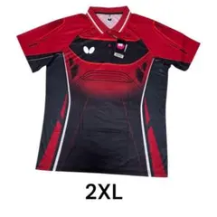 約70％OFF バタフライ 卓球ユニフォーム 2XO 新品タグ付 中国モデル 赤