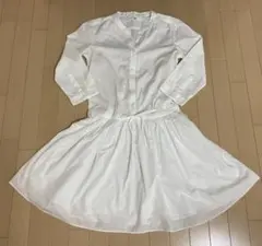 UNIQLO シャツワンピース　ホワイト　白