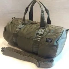 極美品✨️ ポーター タンカー ドラムバッグ 2way セージグリーン Lサイズ