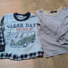 保育園着　長袖Tシャツ　2点　90