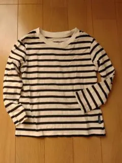 長袖Tシャツ　ロンT　110cm　綿100%　ボーダー