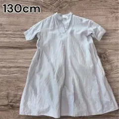 GAP KIDS ワンピース 130cm 薄紫 半袖 シンプル 女の子 夏服